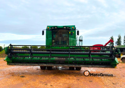 COLHEITADEIRA JOHN DEERE S440 PLATAFORMA 25 PÉS DRAPER full