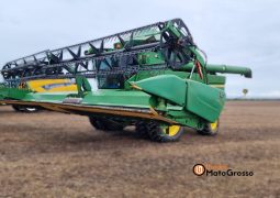 COLHEITADEIRA DE GRÃOS JOHN DEERE S670 – 40 PES DRAPPER COM PILOTO, RECEPTOR STAR FIRE 3000 completo