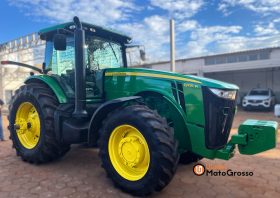 TRATOR JOHN DEERE 8335R COM PILOTO/GPS E FILIPADO FRENTE E TRASEIRA