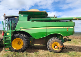 COLHEITADEIRA JOHN DEERE S550 – PLATAFORMA 630-30 PÉS CARACOL C/ PILOTO ANTENA 3000