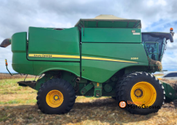 COLHEITADEIRA JOHN DEERE S550 – PLATAFORMA 630-30 PÉS CARACOL C/ PILOTO ANTENA 3000 completo