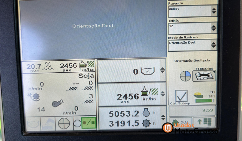 COLHEITADEIRA JOHN DEERE S680 – PLATAFORMA  40 PÉS DRAPER completo