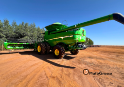 COLHEITADEIRA JOHN DEERE S680 – PLATAFORMA  40 PÉS DRAPER completo