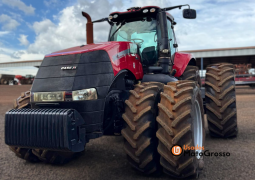 TRATOR CASE MAGNUM 340 – C/ PILOTO E GPS SUSPENSÃO DIANTEIRA DUAL FRENTE E TRÁS completo