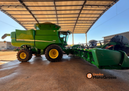 COLHEITADEIRA JOHN DEERE S680 – PLATAFORMA  40 PÉS DRAPER completo