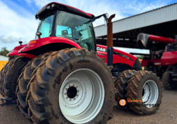 TRATOR CASE MAGNUM 340 – C/ PILOTO E GPS SUSPENSÃO DIANTEIRA DUAL FRENTE E TRÁS completo