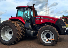 TRATOR CASE MAGNUM 340 – C/ PILOTO E GPS SUSPENSÃO DIANTEIRA DUAL FRENTE E TRÁS