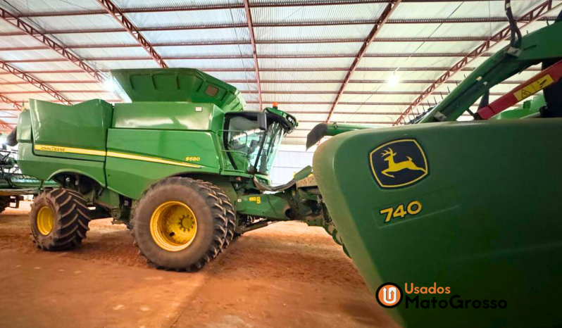 COLHEITADEIRA JOHN DEERE S680 – PLATAFORMA 40 PÉS DRAPER full